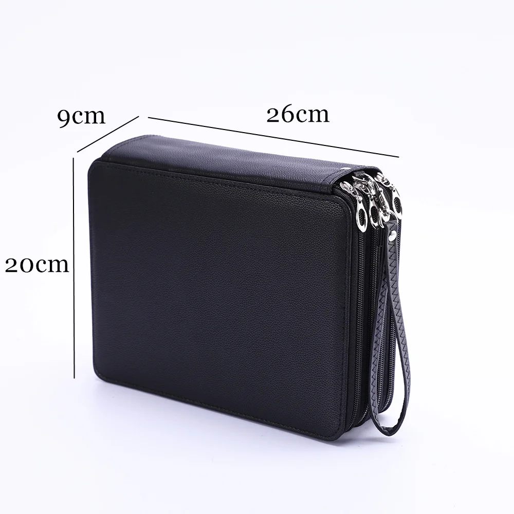 Чехол для карандашей цветной из искусственной кожи отверстий 184 цветов|Пеналы| |