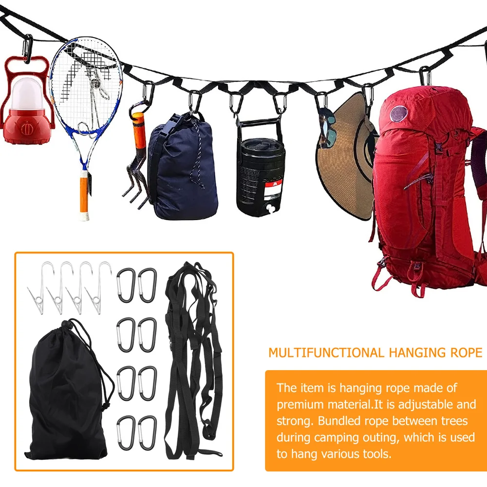 

1 Set Outdoor Camping Lanyard Camping Clothesline Lanyard Durable Hanging Rope