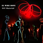 GZYUCHAO EL 1,3 мм гибкий трос EL водонепроницаемый EL Трубка неоновый светодиодный светильник кабель DIY материал для домашней вечеринки декоративный