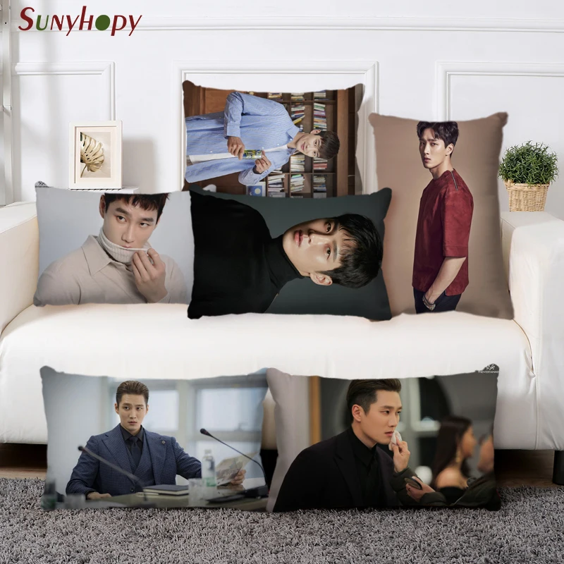 

Custom Ahn Bo Hyun Kpop Pillowcase Satin Fabric Rectangle Bed Pillow Cover For Home Wedding Decorative Pillowcases 0804WJY