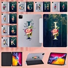 Чехол для планшета Apple IPad Pro 11, 2018, 2020, 2021IPad Pro 9,7Pro 10,5, 2017, кожаный чехол-книжка с подставкой и инициалом названия