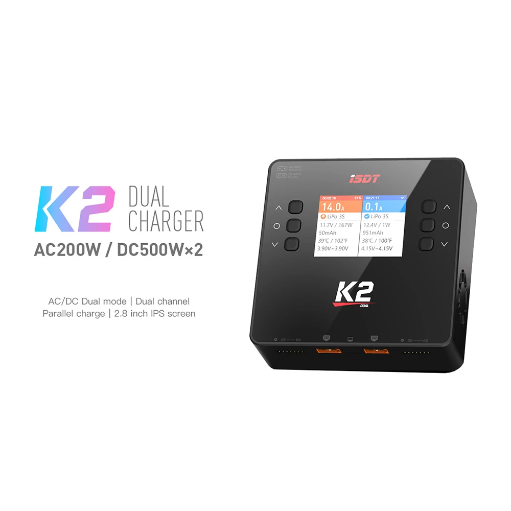 isdt k2 комбо с двумя 8in1 зарядный каб