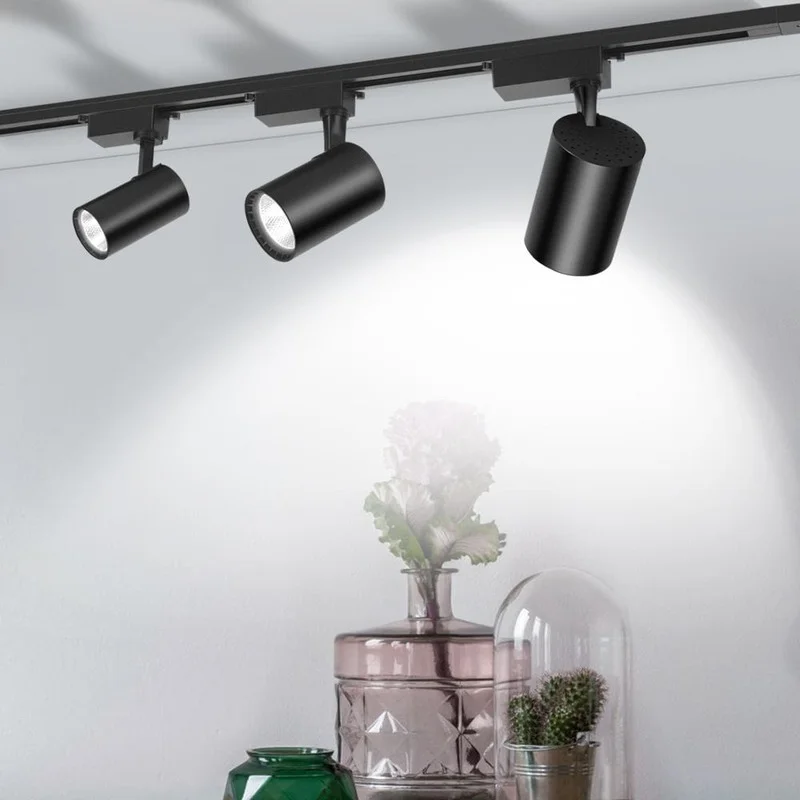 

LED Track Light 12/20/30/40W COB Track Lights Rail Spotlight Lamp Aluminum Track Rail Fixture Shop Window display lighting 220V