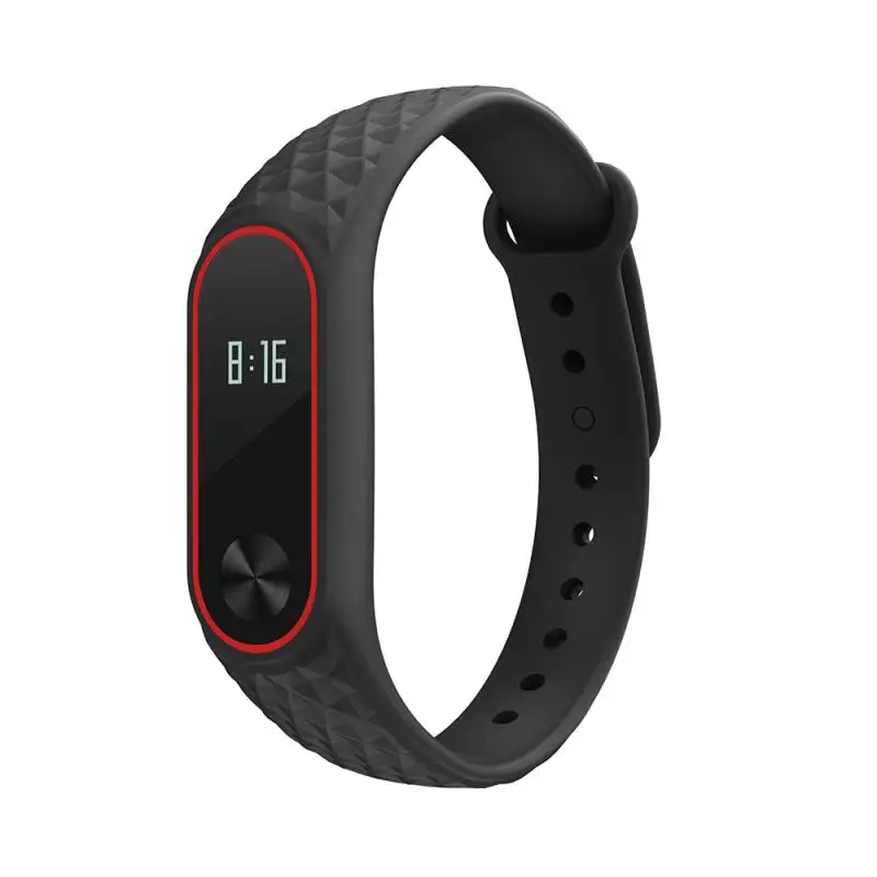 Цветной силиконовый ремешок для часов Xiaomi Mi 2 Band прочный сменный Браслет умных