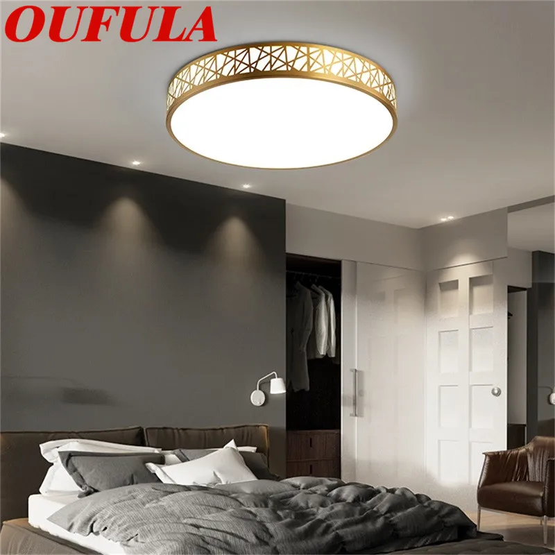 

AOSONG Copper Ceiling Lights Contemporary Home Creative Decoration Suitable For Living Room Dining Room Bedroom