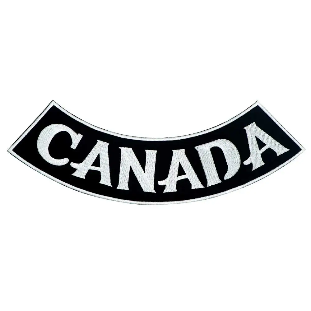 Канада кочевки рокер патч вышитая утюгом подложка аппликация швейная этикетка Одежда Аксессуары значок