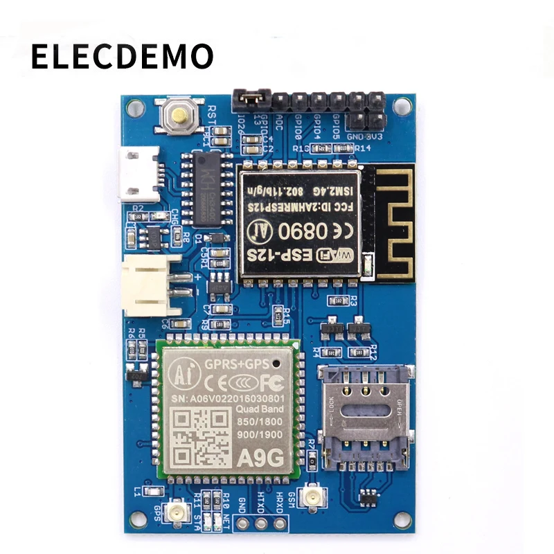 ESP8266 ESP-12S ESP12S A9G GSM GPRS + gps IOT Node V1.0 модуль макетная плата со всеми в одном Wi-Fi сотовая