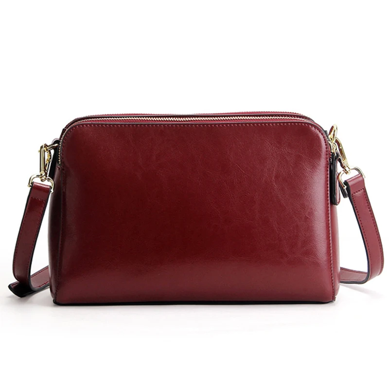 Роскошная сумка на плечо из натуральной кожи с масляным воском женские сумки