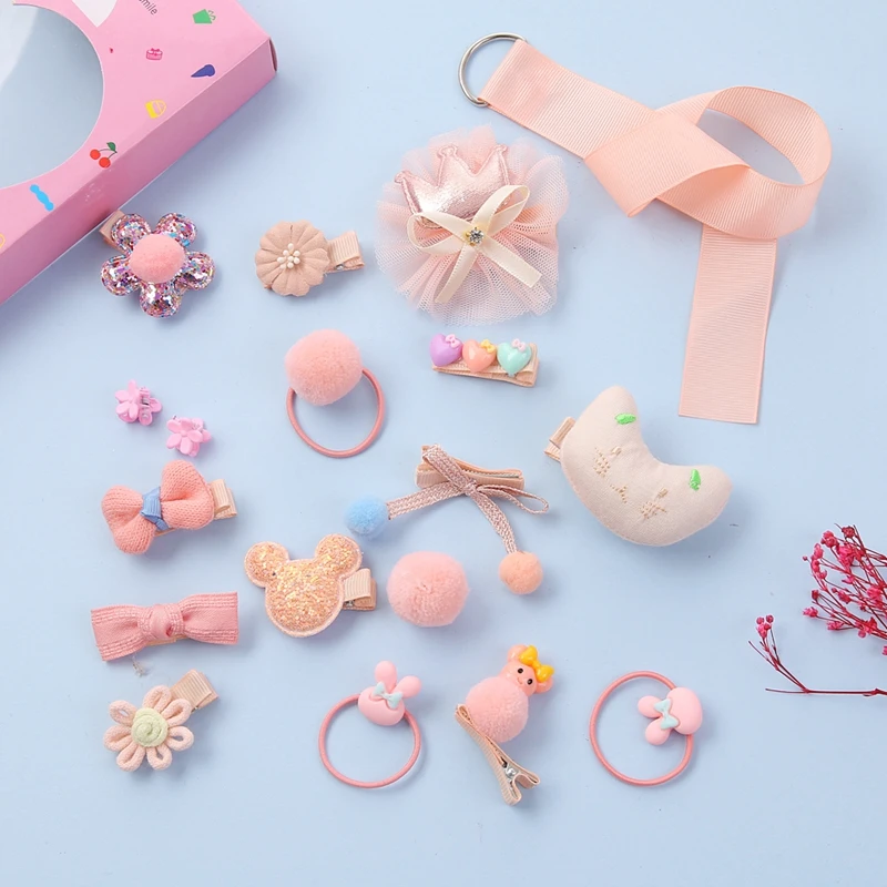 

ZOVOLI Girls Present Cute Cartoon Fabric Bow Hair Clips Barrettes Kids Baby Hairpin Animal Hair Bands Box Hair Accessories Gift