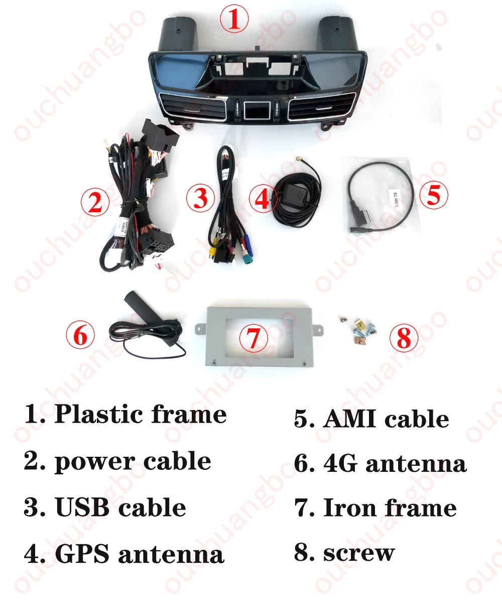 Автомагнитола Ouchuangbo Android 11 GPS для Benz ML W166 GL X166 ML300 ML350 ML400 ML550 GL350 GL400 2012-2015 с памятью 128