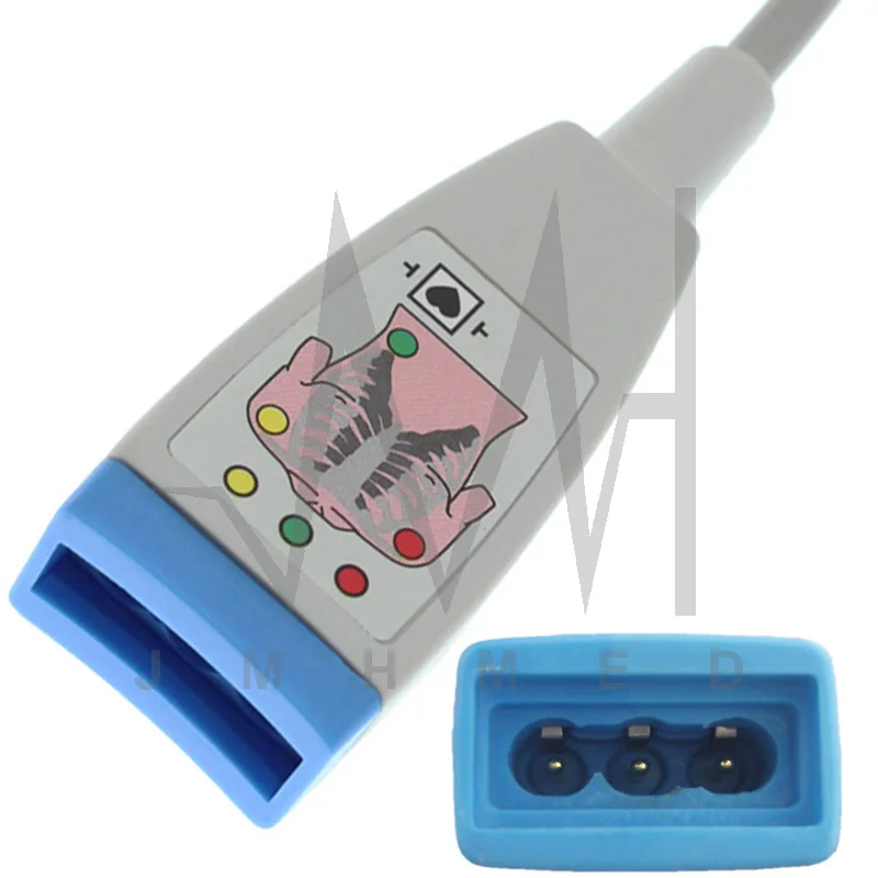 Кабель багажника ЭКГ с 12P на 3 провода для Philips 78352C 78354C 78834C M1001(1002 1722 1723)A/B M2475B M3000(3001