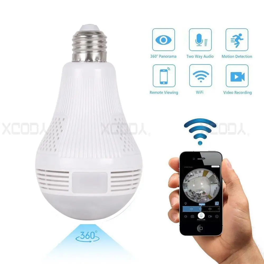 Мини 960P HD ip камера безопасности широкий 360 ° панорамный Wifi беспроводной