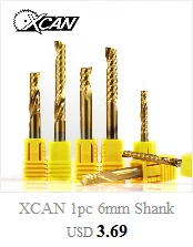 XCAN R0.25-R2.0 Nano с голубым покрытием 2 Флейта Карбид Концевая фреза ЧПУ конический шаровой нос фреза Деревообработка Гравировка Бит