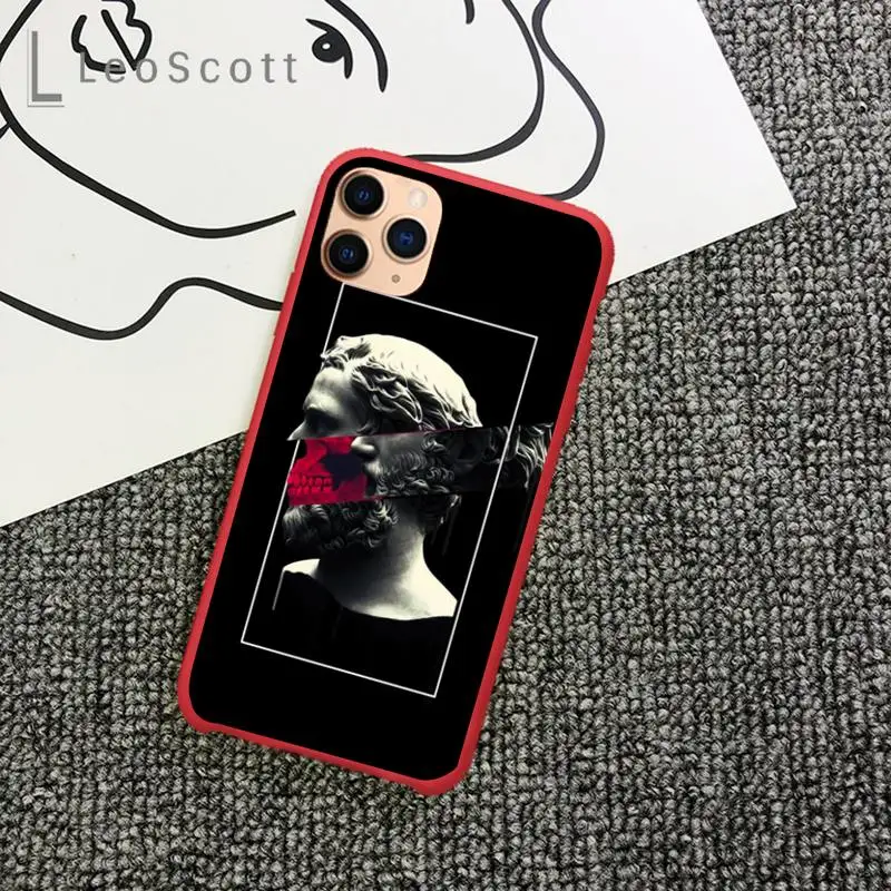

David Medusa plaster funny art Phone Case Candy Color for iPhone 11 12 mini pro XS MAX 8 7 6 6S Plus X 5S SE 2020 XR
