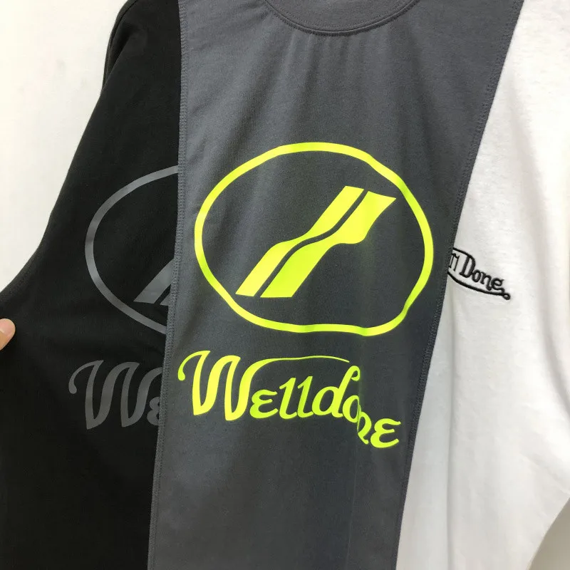 Светоотражающая футболка с вышивкой WELLDONE для мужчин и женщин модная