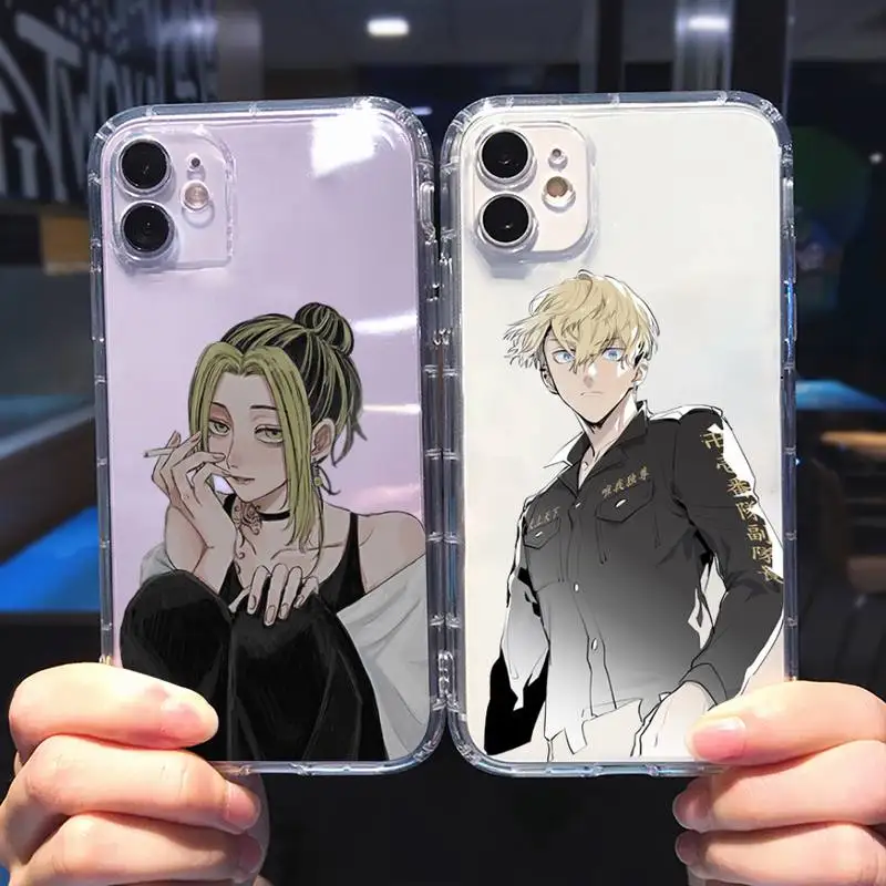 

Tokyo Avengers Phone Case For iphone 13 12 11 8 7 plus mini x xs xr pro max Transparent soft