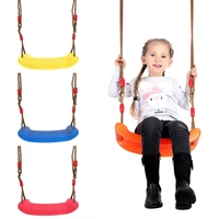 kids patio swing thick seat curved board swing chair adjustable ropes outdoor park garden playground children toy