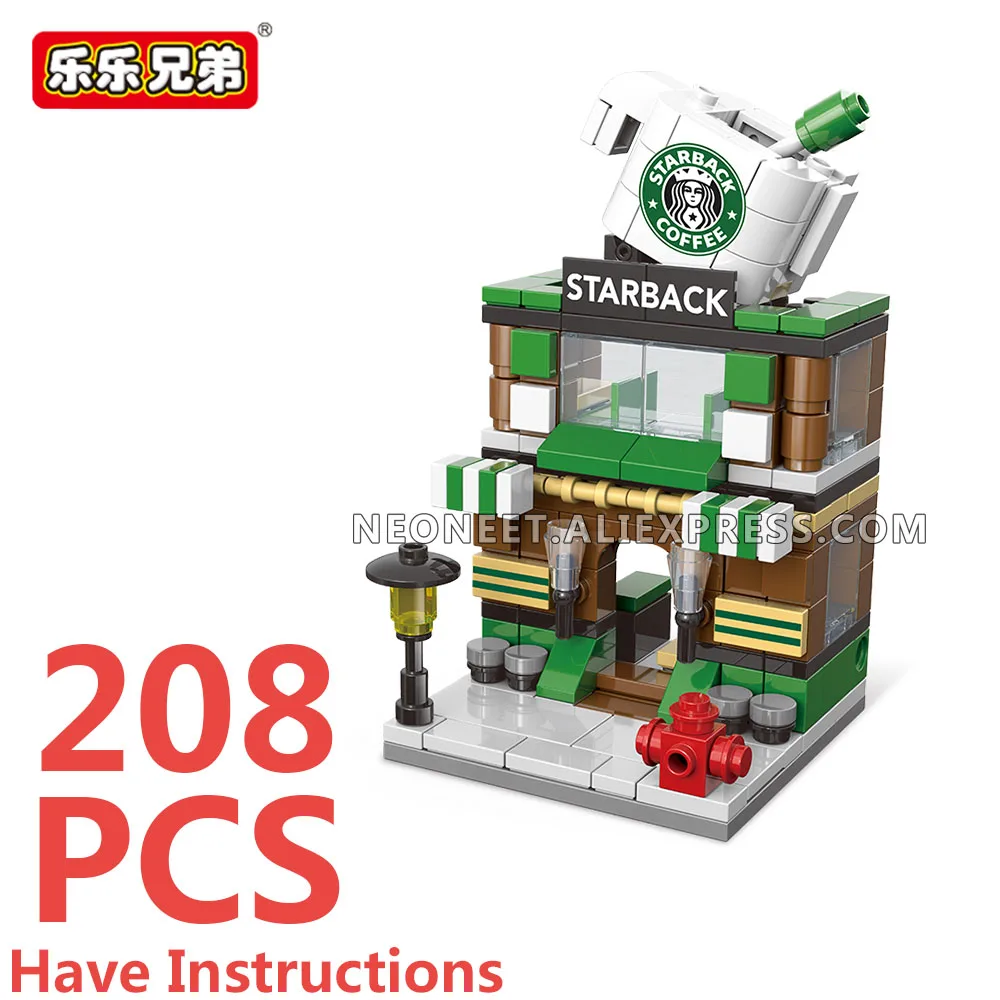 Город улица вид кофе мороженое бургер магазин Mc фаст-фуд Магазин Дом Модель