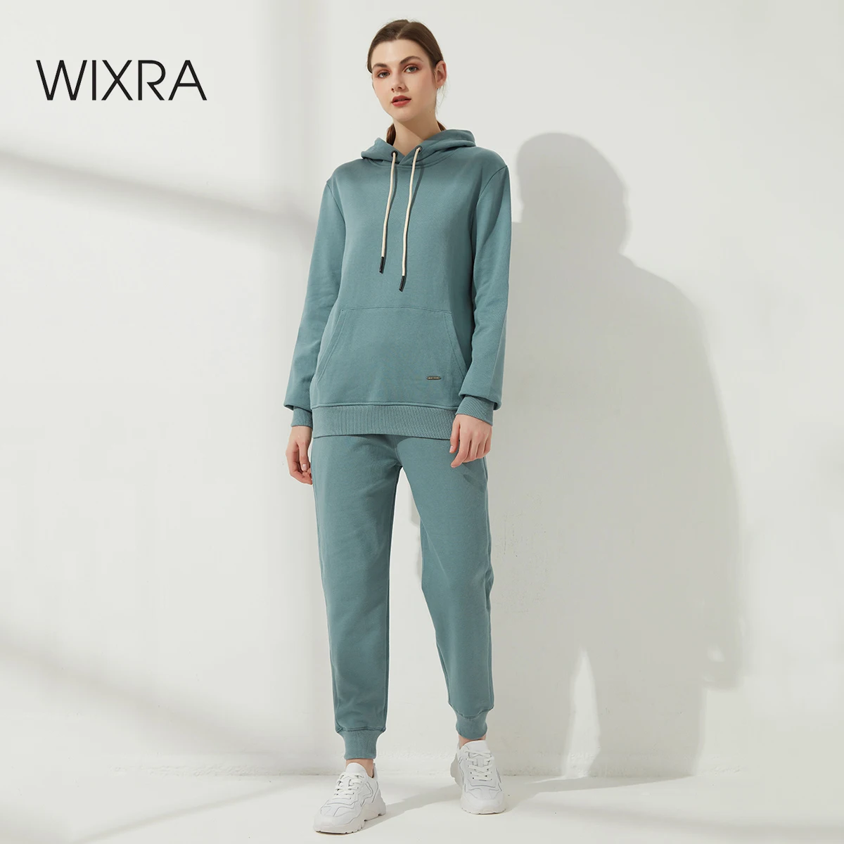 Wixra женские 2021 весенние Стильные Мужские комплекты толстовки с высокой талией