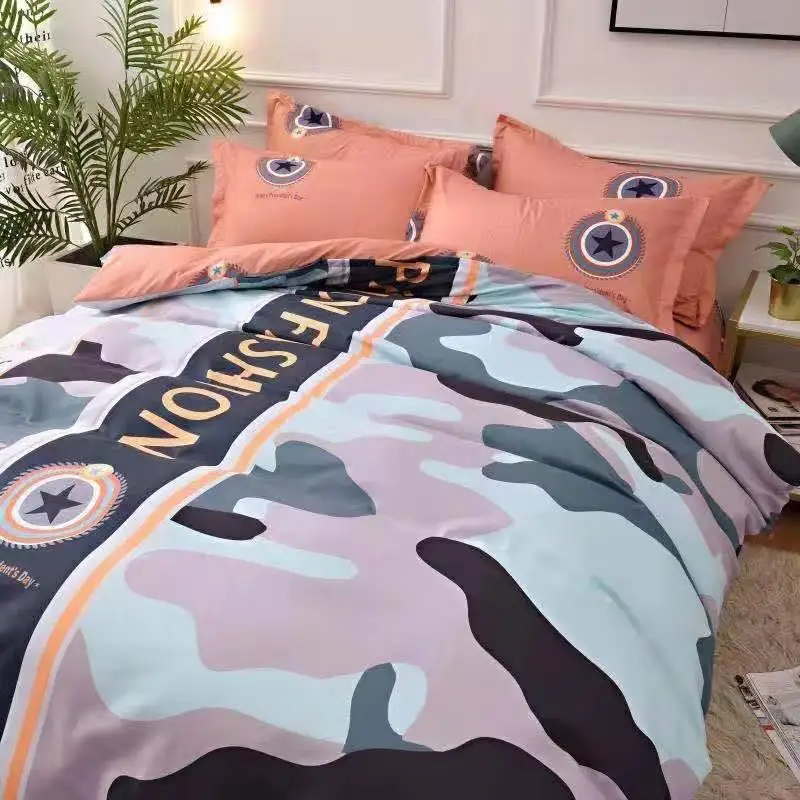 Камуфляжные комплекты постельного белья постельное белье с коровьим узором