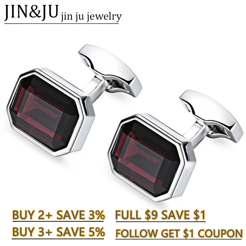 

JIN&JU Cufflinks For Men Wedding Jewelry Accessories Buttons Gemelos Camisa Botones Spinki Do Mankietów пуговицы Bijoux Homme