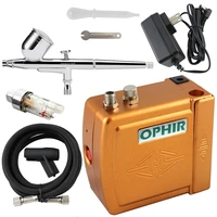 ophir 0 3mm dual action airbrush kit with air compressor for body paint cake decorating makeup hobby paint_ac003h004a011
