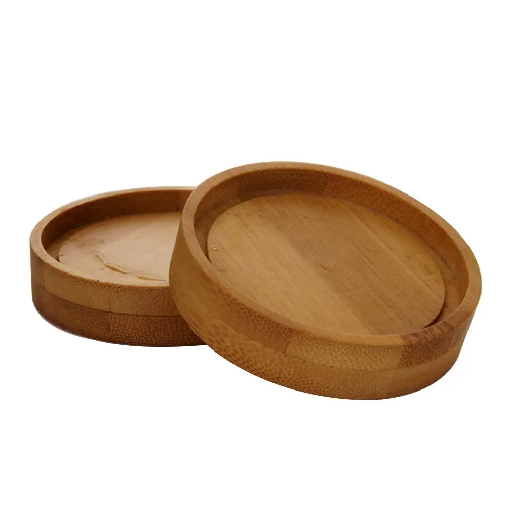 Двойная прозрачная чашка 80 мл бамбуковый поднос для чая набор кофейных чашек с