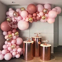 105pcs retro pink balloons garland macaron pink latex globos for wedding decorations valentines day baby shower kids birthday