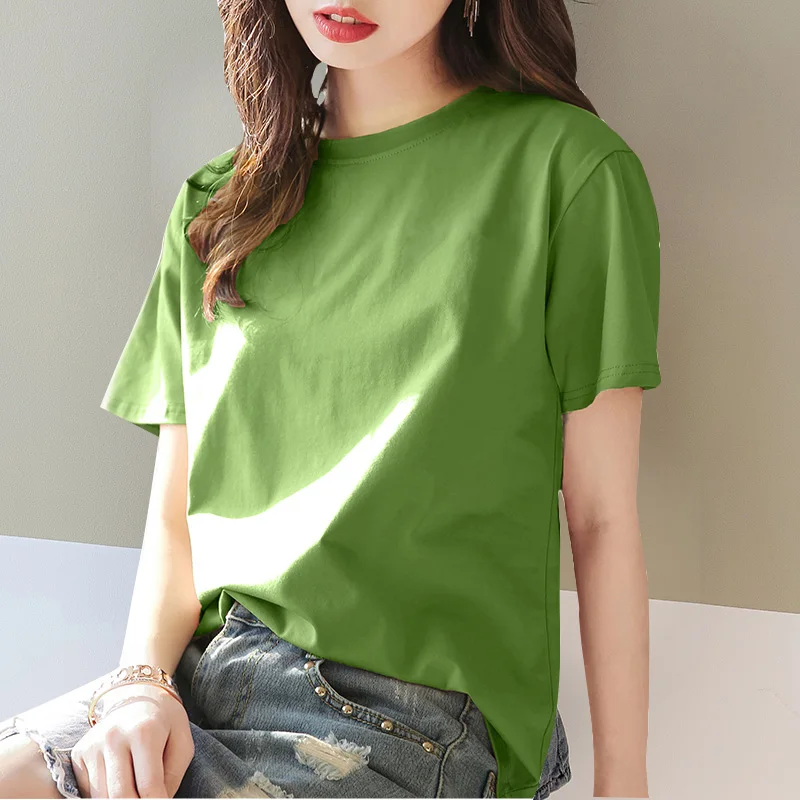 

Tops Blue T Shirt Women Short Sleeve Tshirt fuchsia