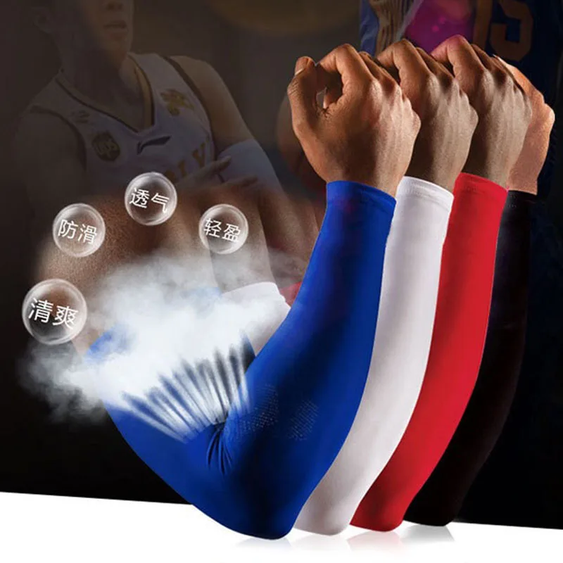 

Sun Protection Sleeve Extended Elbow Support Wristsports Cycling Running Arm Guards Non-slip Breathable Protective Gear