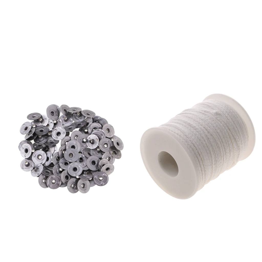 

Плетеный фитиль для свечей, 200-футовая катушка, 200-канальные фитиль для свечей, хлопковый фитиль для изготовления свечей