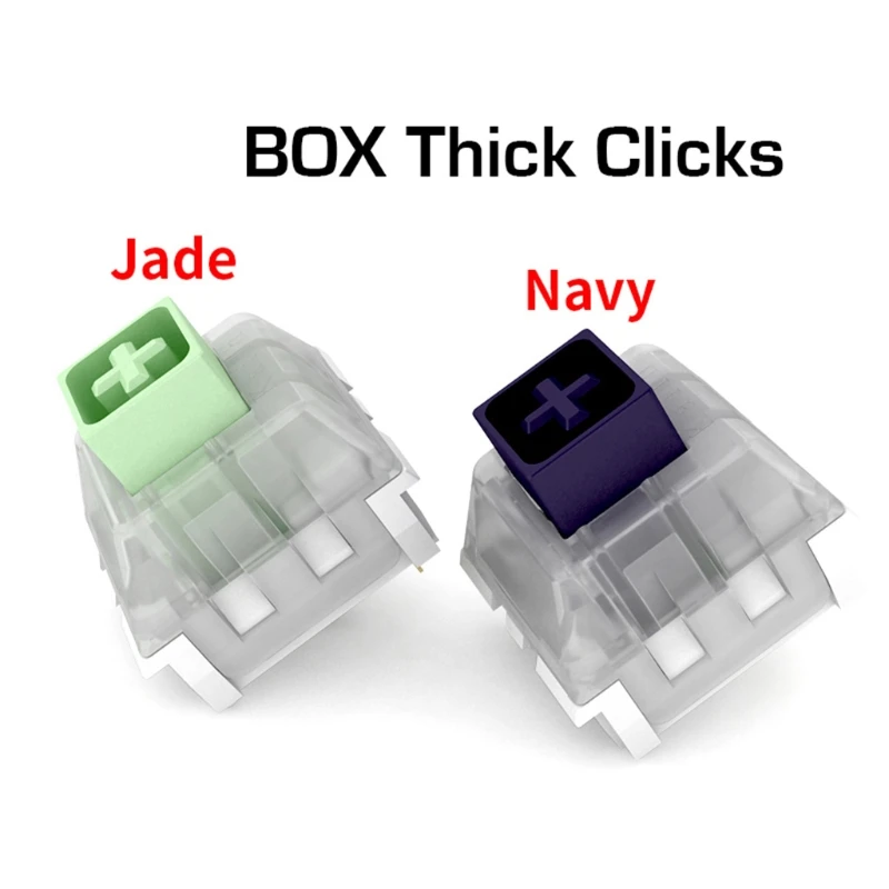 Kailh Box толстый щелчок темно-синие нефритовые переключатели RGB/SMD 3pin переключатель IP56 Водонепроницаемая совместимая вишня MX машинная клавиат...