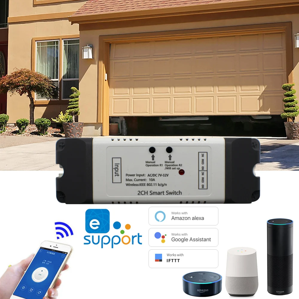 

Tuya Smart Life Wifi Relay Switch Universal Module DC5V/7-32V Wireless Switch Timer Remote Control Relay For Alexa Google Home