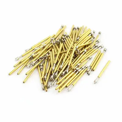 

100Pcs P75-Q2 Dia 1.02mm Length 16.54mm 100g Spring Test Probe Pin