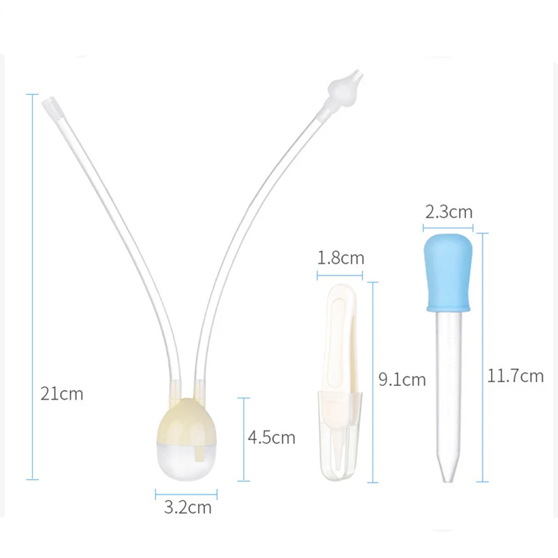 Вакуумный инструмент для очистки носа детей 3 шт. |