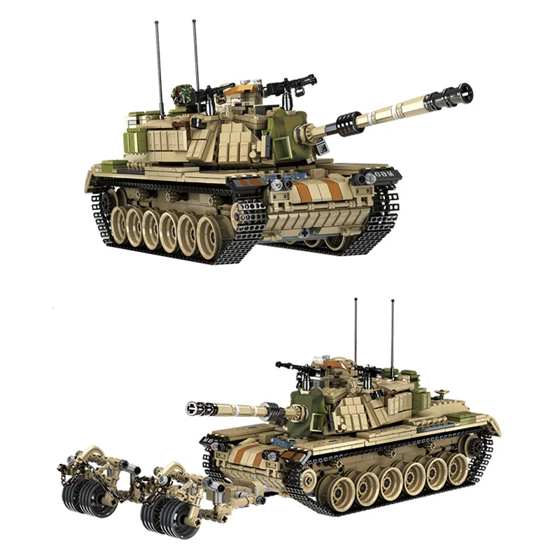 M06 склад танк военная серия детская интеллектуальная сборка мелких частиц