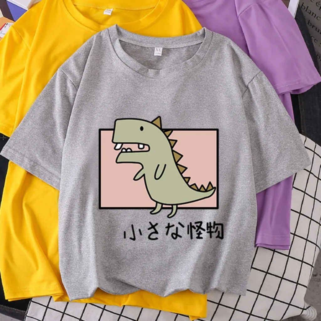 Женские летние футболки 2020 года с круглым вырезом и коротким рукавом футболка