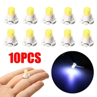 mayitr 10pcs t4 2 white led instrument dash climate control base light bulb 12v for dashboard ac climate control lamp