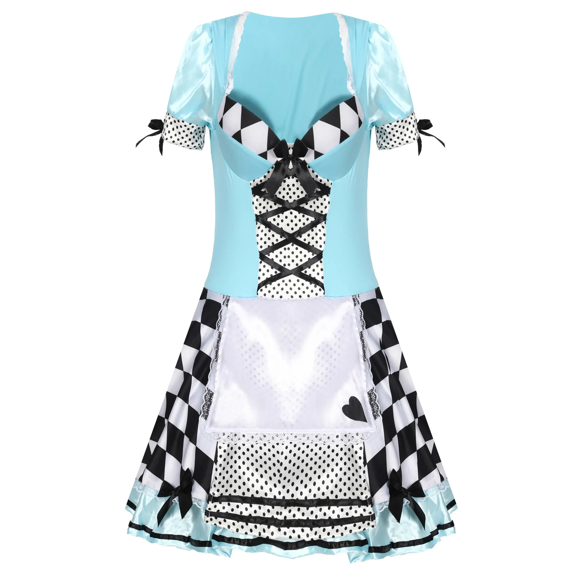 Костюм Алисы в стране чудес для женщин и девочек Алиса голубого цвета В Стиле