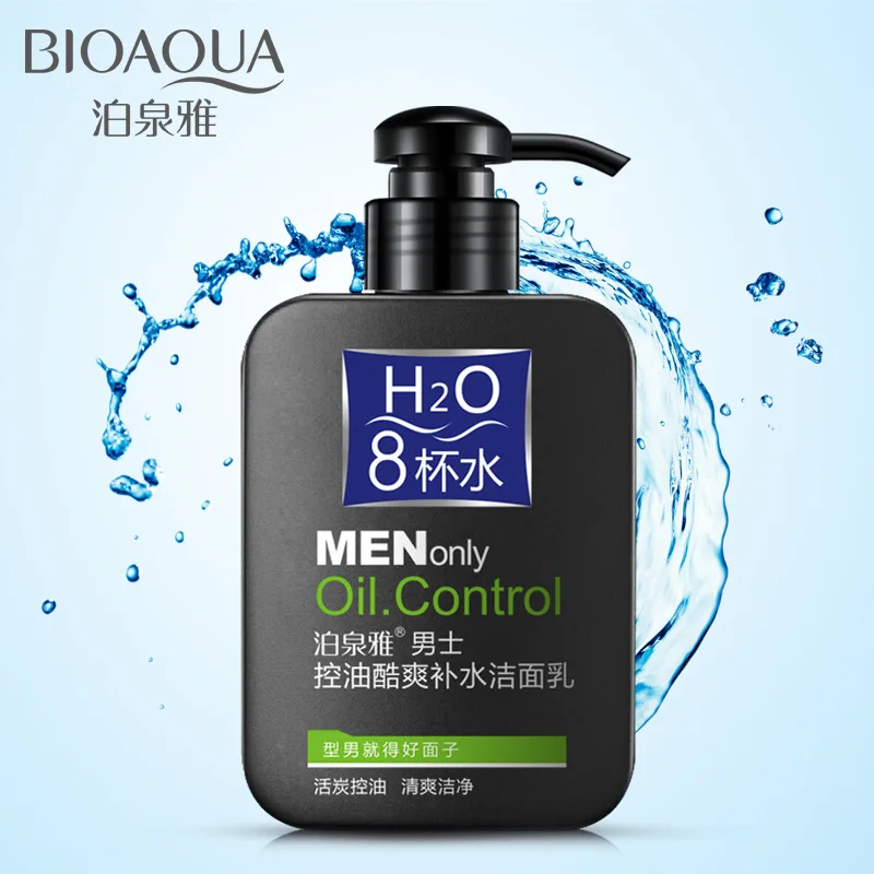 

Bioaqua 8 Water Oil Control Men Only For Men's Foam Wash Facial Cleanser Face Washing Anti Dirt Deep Clean Bubble Skin Care