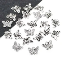 10pcs pendants zinc alloy butterfly shape charms for jewelry making 16121 5mm handmade diy necklace jewwelry accessories