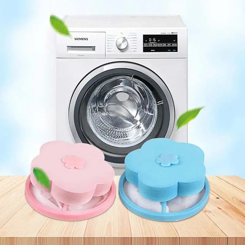 4 шт. многоразовые аксессуары для стиральных машин фильтр мешок с плавающей