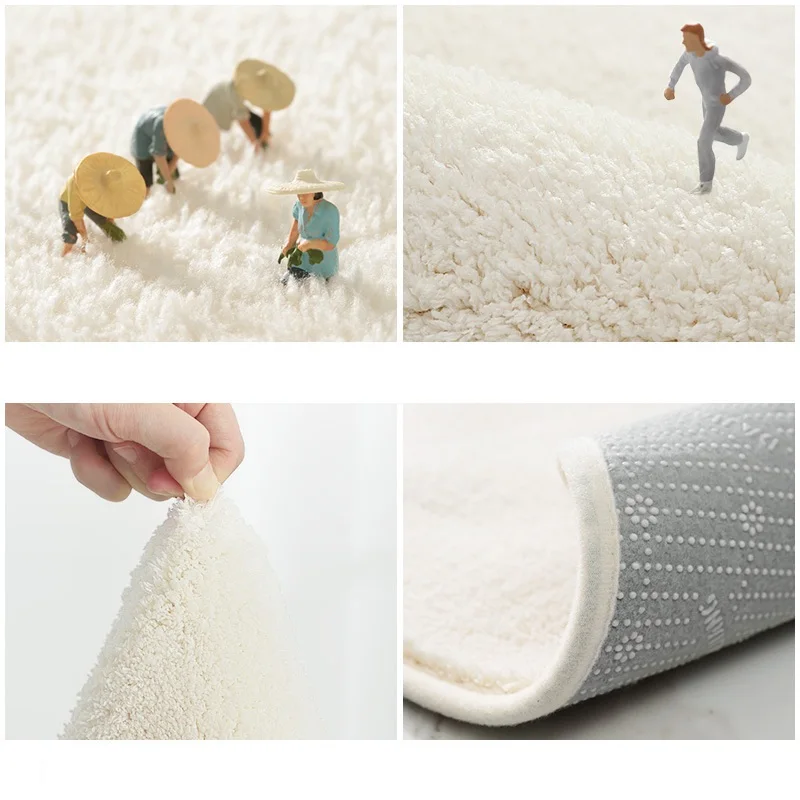 

Cartoon Design Round Carpet Livngroom Home Round Fluffy Rug Computer Chair Floor Mat Soft Bedroom Carpet Coffee Table Area Rugs