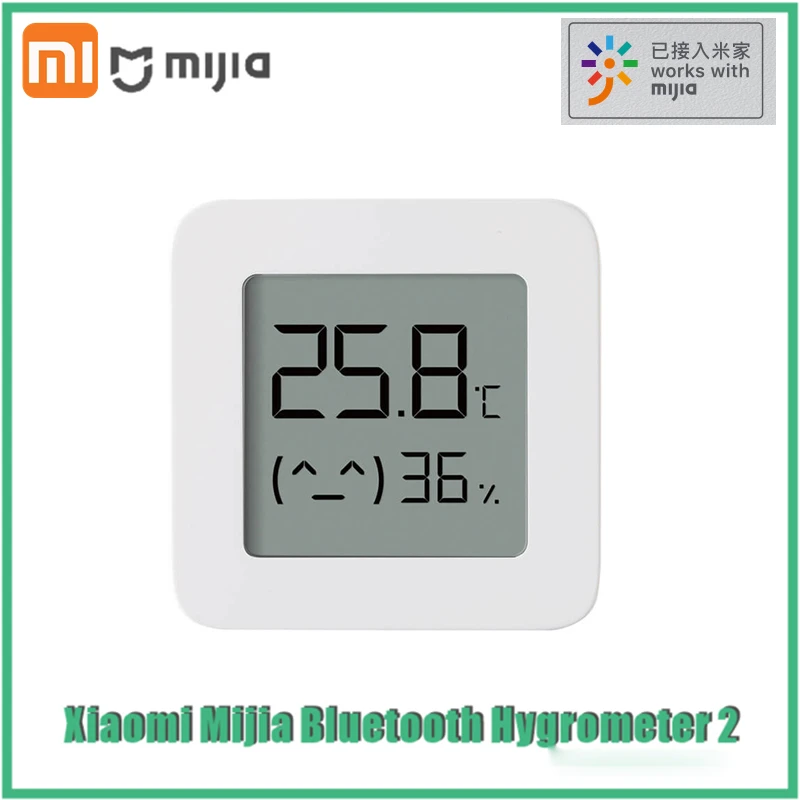 

Original XIAOMI Bluetooth Digital Thermometer 2 LCD Screen Digital Wireless Smart Temperature Humidity Sensor No Battery