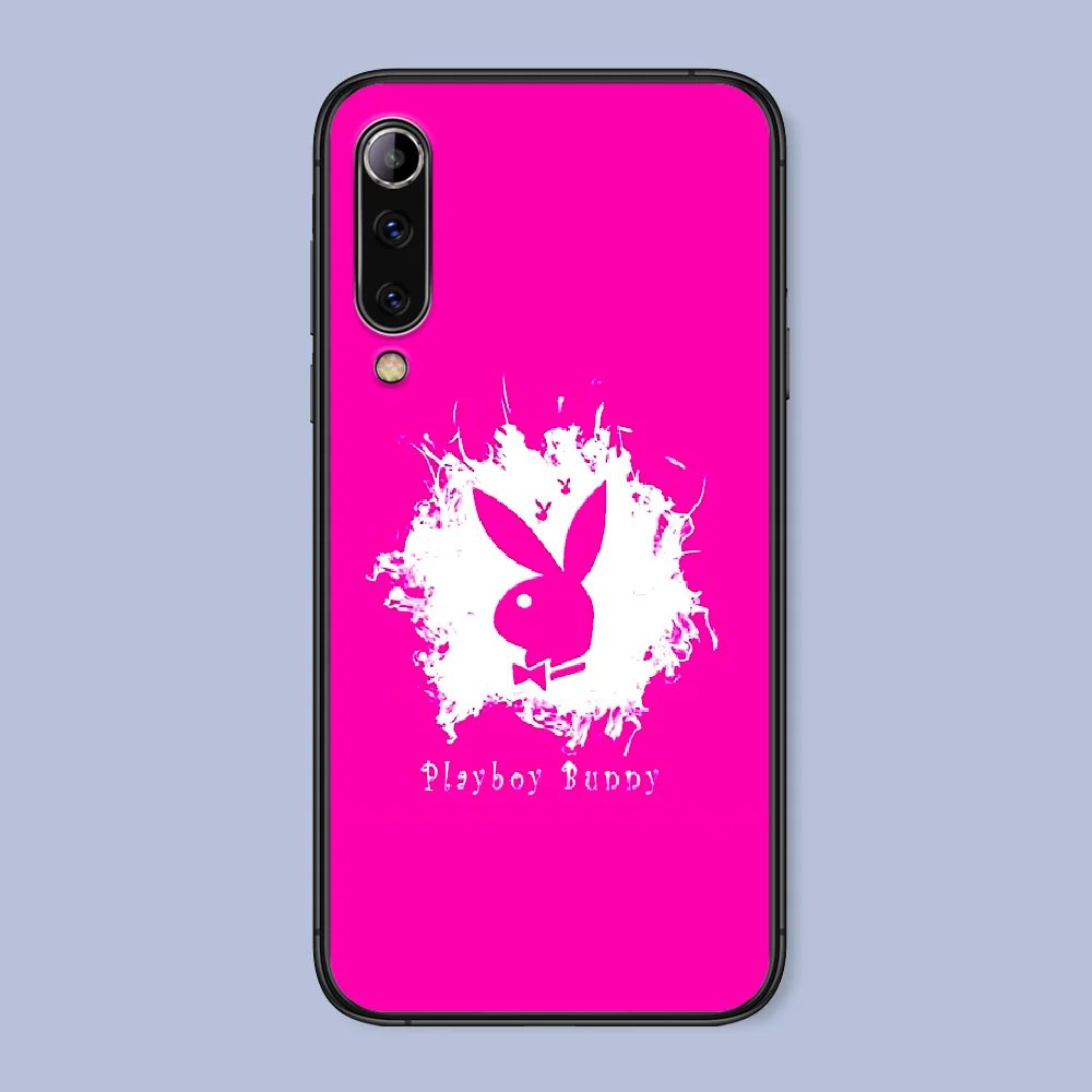 

Luxury fashion Playboy brand Phone Case For Xiaomi Mi Note 10 A3 9 MAX 3 A2 8 9 Lite Pro Ultra black Hoesjes Pretty Bumper Soft