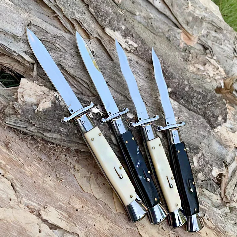 Новый 11-дюймовый Автоматический складной нож с лезвием зеркальный легкий 440