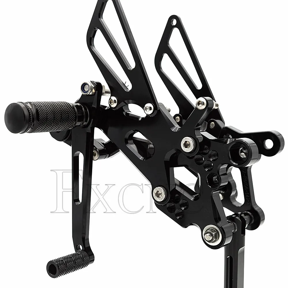 Мотоцикл алюминий Rearset подножек для Yamaha YZF R6 YZF-R6 YZFR6 2006-2016 ЧПУ Регулируемые