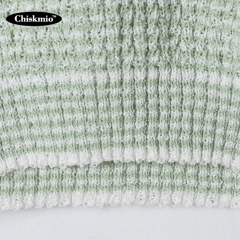 

O-Neck Cropped Top Sweater Ladies Clothes Kintted Half-Sleeve Pullover Blouse Women Clothing Patchwork Pocket Loose Tops Female