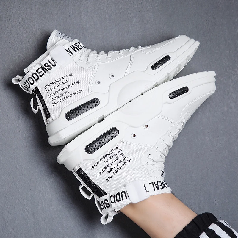 Мужская повседневная обувь белые Красные кроссовки армейские ботинки на