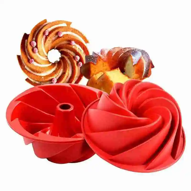 

Shape Food Grade Silicone Cake Mold Pan Fluted Bread Tools Form Bakeware Bakery Cake Baking 3D Mould T8V9